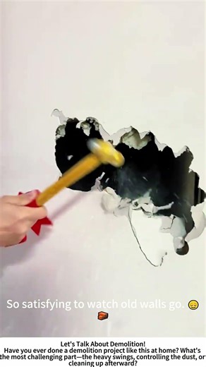 Sledgehammer Demo – Tearing Down an Old Wall 🔨💥🏠