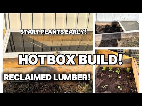 Build a DIY Hot Bed (Cold Frame) for Early Spring Gardening | Reclaimed MaterialsReclaimed Materials