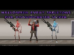 TF2 Sniper Cosmetic Skin - Halloween Event Skeletons for Voodoo-Cursed Sniper