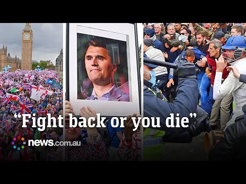 Police clash with massive far-right Unite the Kingdom rally in London