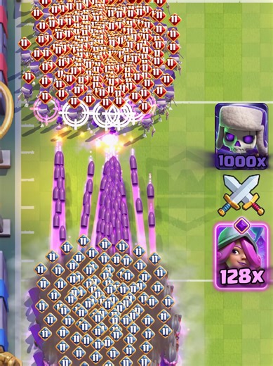 How much Evo Musketeers To Defend 1000x Evo Skeletons? ⚔️🎯 #clashroyale