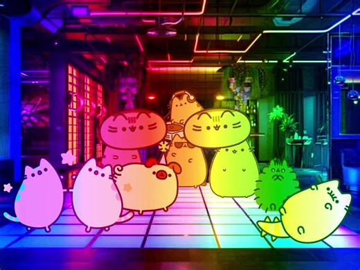 HAPPY NEW YEAR 🥳 #fyp #pusheen #pusheenthecat yk i had to do another pusheen disco to start 2026!