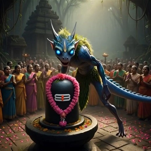 Mysterious Creature Offering Flowers to Lord Shiva #shorts #telugu #story