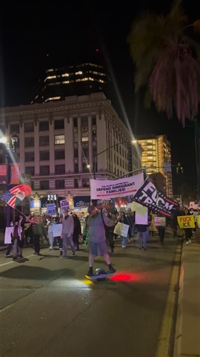 Discover San Diego™️ on Instagram: "Nationwide Protest against Ice being shown while many people come out with their mom, dad, dog, baby all in support of this! Cops did almost pull a pepper spray on a mother with a baby attached to her backpack…. What do you think about this San Diego? Or anyone else watching at home ⬇️🚨"