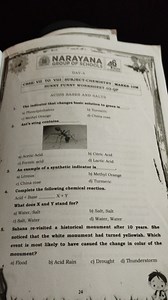 Multiple Choice Questions: Acids, Bases and SaltsThe indicato... | Filo