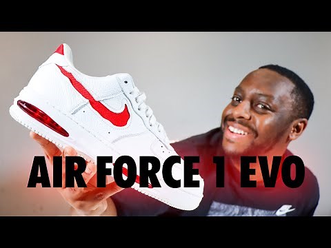 Nike Air Force 1 Evo White University Red On Foot Sneaker Review QuickSchopes 673 Schopes HF3630 100