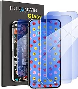 Screen Protector for iPhone 12 (6.1 inch) Anti Blue Light (Care for the EYEs) (Improve Sleep) 2 PACK Tempered Glass Screen Protector