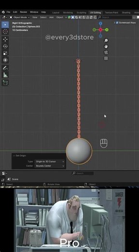 Ball Pendulum Rigid Body | Blender