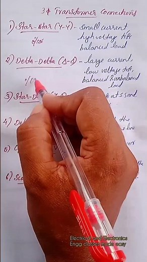 3 Phase transformer connections, star-star, delta-delta, star-delta, delta-star, V-V, T-T