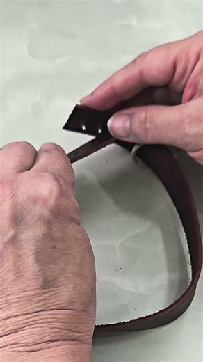 asy Leather Key Wristlet with Realeather Straps