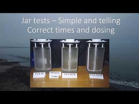 Jar tests - Dose of flocculants and sedimentation