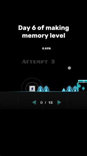 Day 6 of making memory level #geometrydash #gd #gdlevels #gdl #geodash