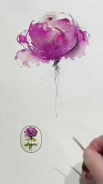 Watch This Peony Come to Life in Watercolor