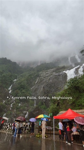 Nature's masterpiece in Meghalaya- Kynrem Falls. ☔️