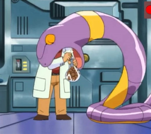 Ekans at Oak's Lab.