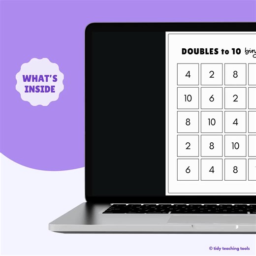 Doubles Bingo | Doubles Facts Within 10 & 20 (printable Game for K–2) - Etsy