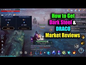 MIR4 How to Get Dark Steel & DRACO Coin Market System Reviews