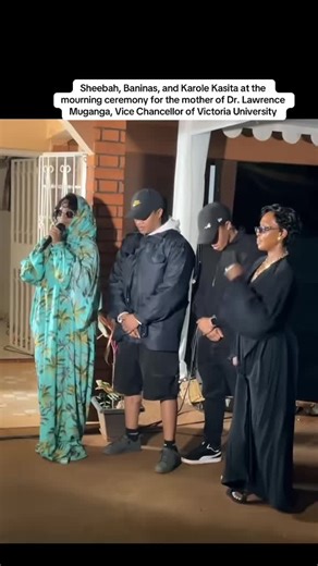 Shamil Cruz Updates on Instagram: "Sheebah, Baninas, and Karole Kasita at the mourning ceremony for the mother of Dr. Lawrence Muganga, Vice Chancellor of Victoria University."