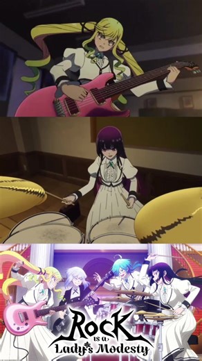 Yeah I Think She Can Keep Up, She’s Moving Fast With Those Drums, She Is Locked In With Those Sticks I Think Our Main Girl Underestimated Her 😅😬 - #Anime #Reaction #Battle #Music #rockisaladysmodesty