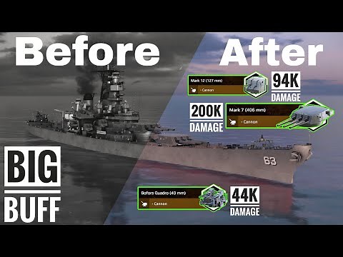 After Buff USS Missouri New META 🔥 Full Review & Gameplay - Modern Warships
