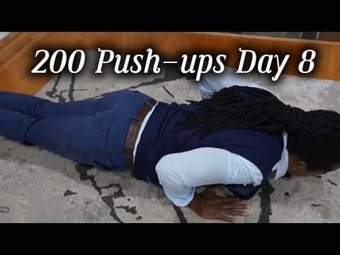 Day 8: 200 push-ups done / The routine is becoming a lifestyle.