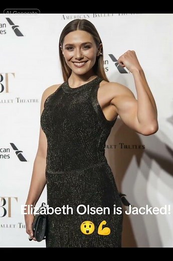 Elizabeth Olsen Flexes her Biceps #elizabetholsen #shorts #bicepsflex