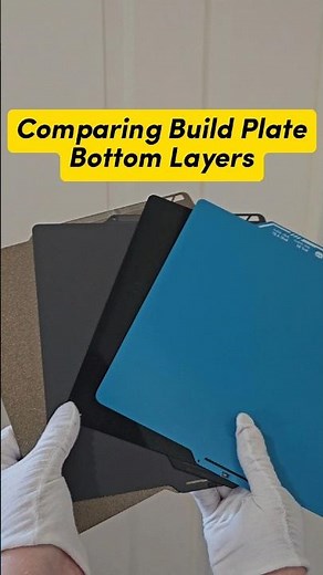 Comparing build plate bottom layers #3dprinting #bambulab #smallbusiness #comparison