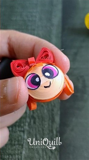 3D Quilling Rings #quilling #powerpuffgirls