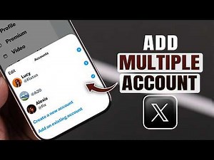 How To Add Multiple Twitter/X Accounts on Mobile! [Switch]