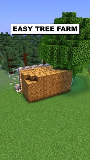 BasicRedstone on Instagram: "Minecraft Tree Farm! #minecraft #minecrafttutorial #minecraftfarm"