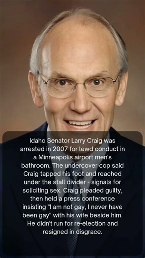 The Senator's Airport Bathroom Arrest"** #PoliticalScandals #CongressSecrets #ModernHistory #Shorts