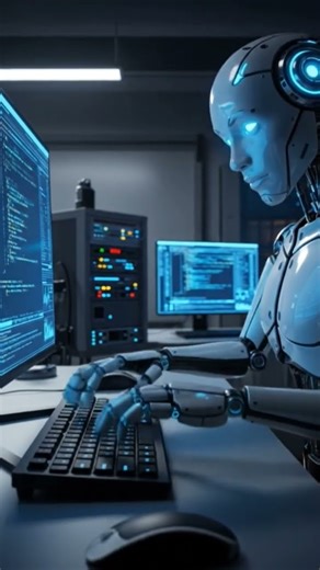 #DreamScreenAI writing a code on computer