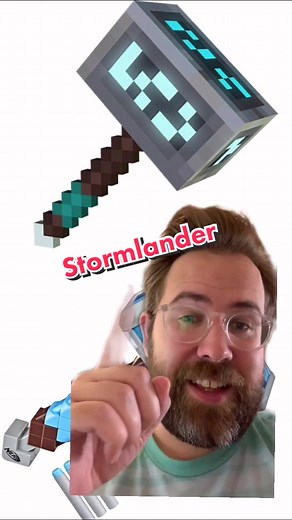 Exploring the Minecraft x Nerf Hammer: Stormlander