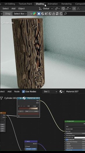How to Create Realistic Procedural Wood in Blender #blendertutorial #blender3d