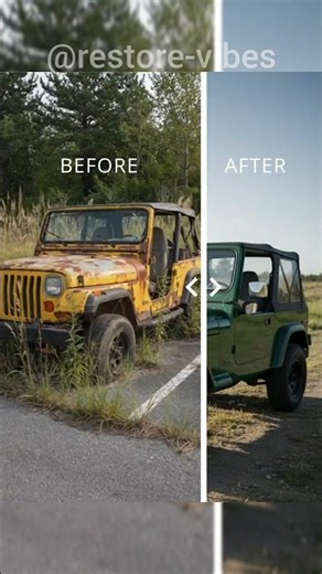 Jeep Wrangler YJ 1987–1995 ASMR Full Restoration To Showroom-Ready