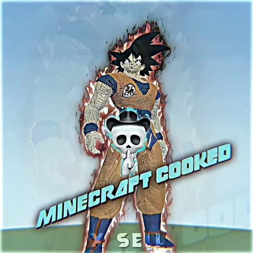 MINECRAFT COOKED 🗿 [ A RANDOM MINECRAFT GOKU BUILD]