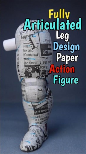Fully articulated Paper Action Figure #actionfigure #diy