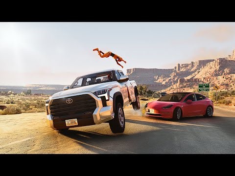 Realistic Crossroad Car Crashes #11 - BeamNG Drive