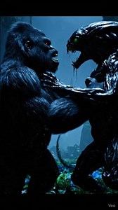 gorilla vs alien 🔥😱 #aivideo #gorilla #animals #alien