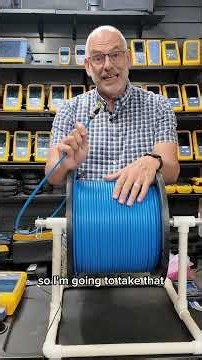 Testing a 1000’ spool of cable with the Fluke Networks DSX-8000