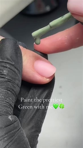 Paint Spring-Inspired Nails with Pistachio Color