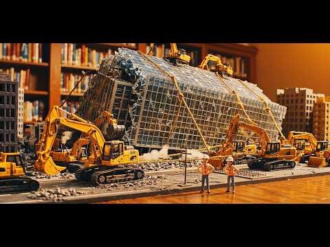 Micro-Metropolis Part 2: Rebuilding After the Giant Baby Attack (Cinematic Macro Film)