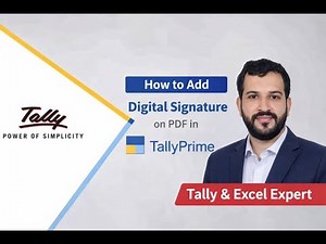 Digital Signature in Tally Prime Invoice | Tally Prime Digital Signature Configuration
