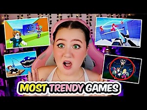 I Played The MOST TRENDY Games On ROBLOX...