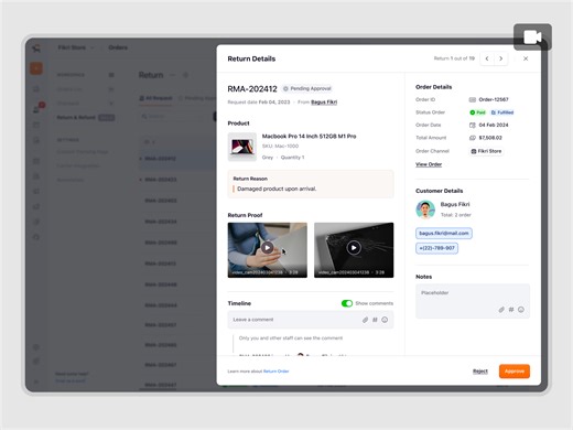 Ecomiq – Product Returns and Refunds in a SaaS E-commerce
