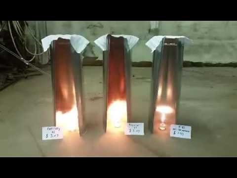 E0 VS E10 VS E85 Burn test