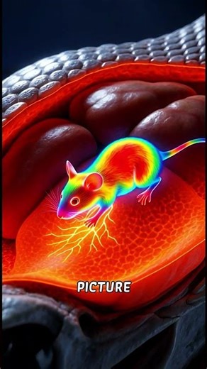 How Vipers See You in the Dark #3danimation #facts #shorts #scienceexplained