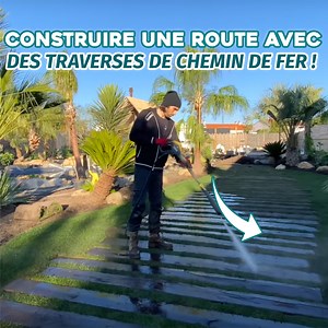 Construire une route avec des traverses de chemin de fer ! | Marvin Laurand