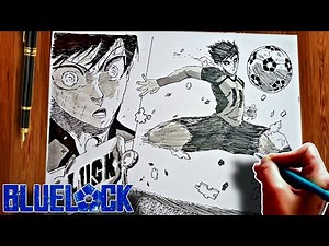 Manga Drawing Yoichi Isagi, Luck Goal | Blue Lock | ブルーロック | Step by Step Tutorial