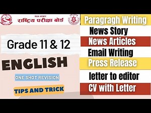 🔥 MUST WATCH Before NEB Exam! 25-Mark Writing Section Explained | Grade 12 English